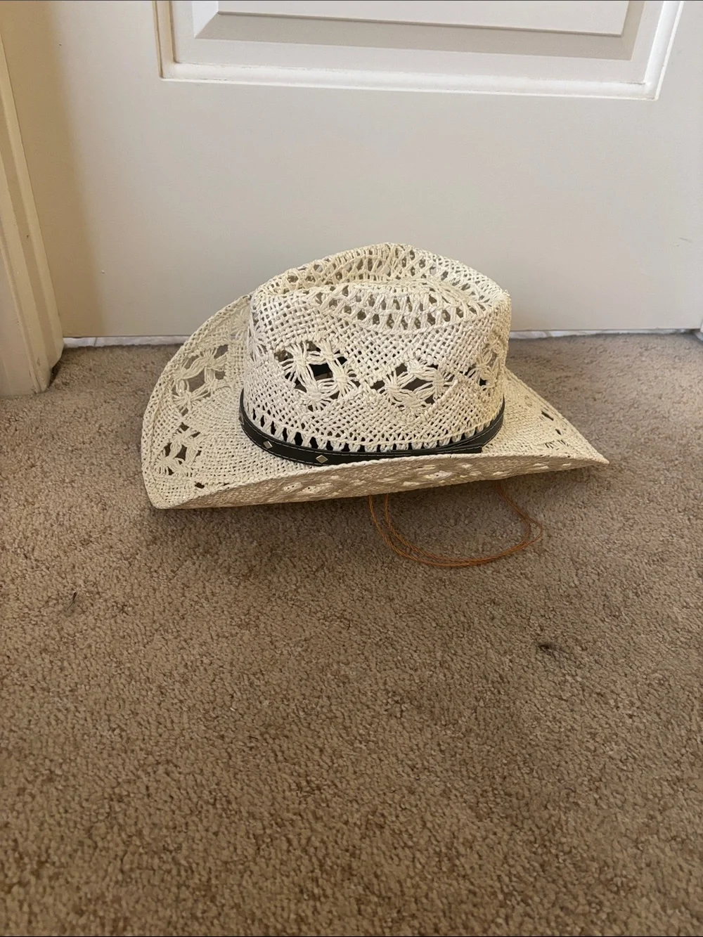 White new cowboy hat was $40